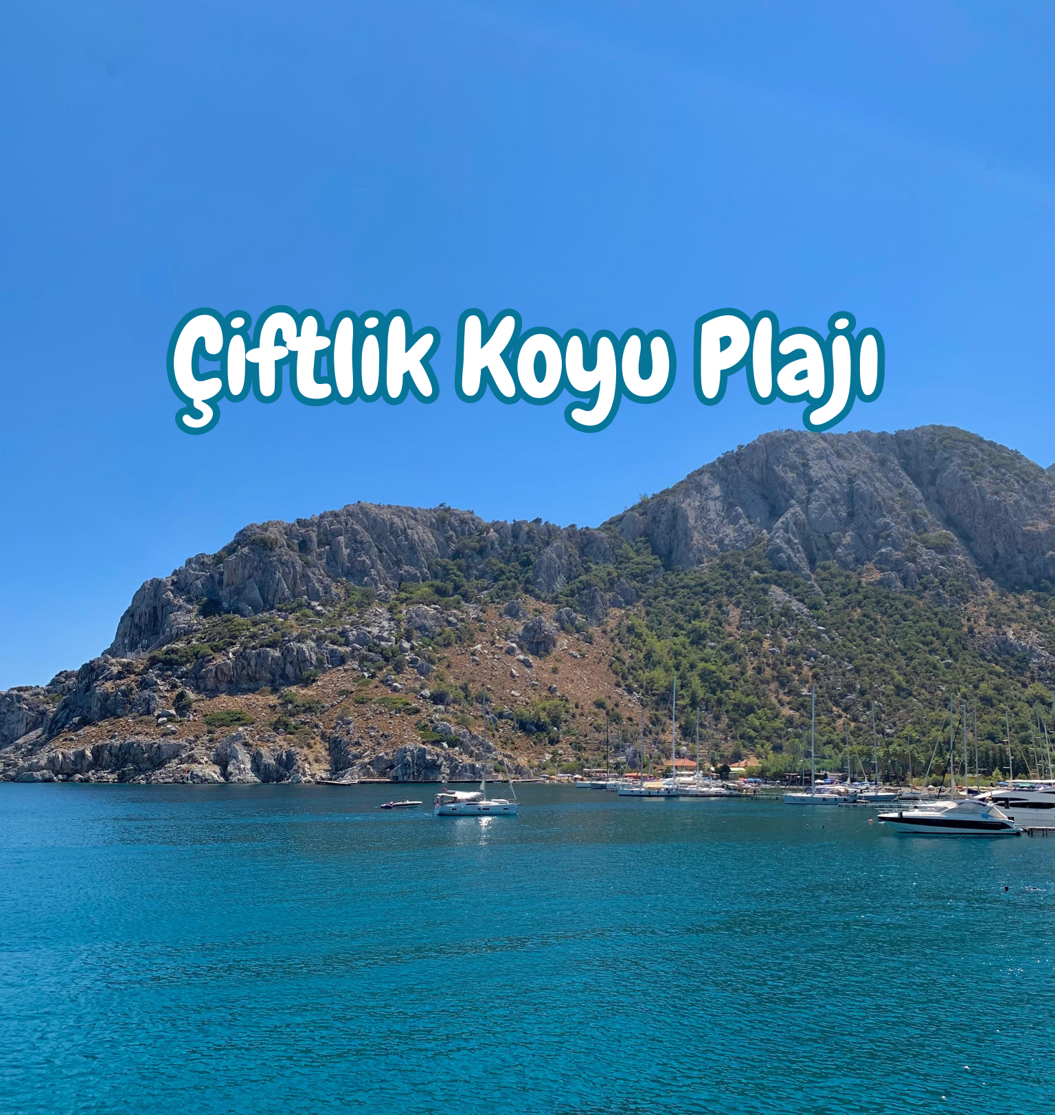 Çiftlik Koyu Plajı Marmaris